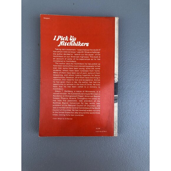 I Pick Up Hitchhikers By Edwin T. Dahlberg Paperback Judson Press 1972 Religion - Picture 2 of 9